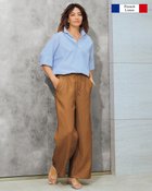 【ドゥクラッセ/DoCLASSE】の14番リネン・リラクシーワイド/68cm ライトブラウン|ID: prp329100003116919 ipo3291000000036008741