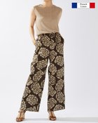 【ドゥクラッセ/DoCLASSE】の14番リネン・リラクシーワイド/68cm オフ&times;DKブラウン|ID: prp329100003116919 ipo3291000000036008748