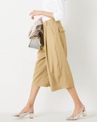 【ドゥクラッセ/DoCLASSE】のエアリーツイル・タックガウチョパンツ ベージュ|ID: prp329100003116942 ipo3291000000035799014