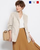 【ドゥクラッセ/DoCLASSE】のフレンチリネン・ロングジャケット エクルー|ID: prp329100003116952 ipo3291000000028258269