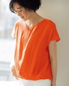 【ドゥクラッセ/DoCLASSE】のパーツ使い・キーネックフレンチブラウス オレンジ|ID: prp329100003117006 ipo3291000000035795438