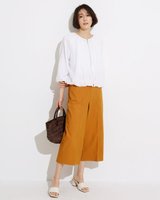 【ドゥクラッセ/DoCLASSE】のドライタッチ・クロップドワイド 人気、トレンドファッション・服の通販 founy(ファニー) ファッション Fashion レディースファッション Fashion for Women パンツ Pants & Trousers ストレッチ Stretch, Stretchy Fabric フォルム Silhouette, Form |ID:prp329100003117013