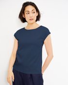 【ドゥクラッセ/DoCLASSE】のボートネック/フレンチ袖・ドゥクラッセTシャツ(60cm丈) ミッドナイトブルー|ID: prp329100003117029 ipo3291000000035799184