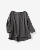 【ドゥクラッセ/DoCLASSE】のウールタッチ・フォルムブラウス チャコール|ID: prp329100003117032 ipo3291000000035798279