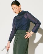 【ドゥクラッセ/DoCLASSE】のシアークロス・ハイネックブラウス 人気、トレンドファッション・服の通販 founy(ファニー) ファッション Fashion レディースファッション WOMEN トップス・カットソー Tops/Tshirt シャツ/ブラウス Shirts/Blouses ハイネック High Neck thumbnail ネイビー|ID: prp329100003117057 ipo3291000000028258202