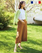 【ドゥクラッセ/DoCLASSE】のフレンチリネン・ワイドクロップドパンツ ライトキャメル|ID: prp329100003117067 ipo3291000000035990984
