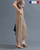 【ドゥクラッセ/DoCLASSE】のフレンチリネン・ワイドクロップドパンツ トープ|ID: prp329100003117067 ipo3291000000035990994