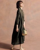 【ドゥクラッセ/DoCLASSE】のインディアンコットン・カフタンワンピース 人気、トレンドファッション・服の通販 founy(ファニー) ファッション Fashion レディースファッション WOMEN ワンピース Dress インド India ギャザー Gather thumbnail オリーブ|ID: prp329100003117111 ipo3291000000028258108