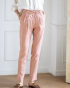 【ドゥクラッセ/DoCLASSE】のストレッチリネン・イージーテーパード ソフトピンク|ID: prp329100003117142 ipo3291000000035794340