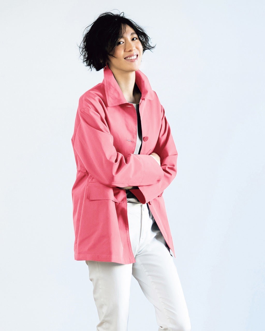【ドゥクラッセ/DoCLASSE】の二重織メモリー・ショートコート 人気、トレンドファッション・服の通販 founy(ファニー) 　ファッション　Fashion　レディースファッション　Fashion for Women　アウター　Coat / Outerwear Collection　コート・ロングコート・ピーコート　Long Coats, Peacoats & More　ショート　Short, Short Length　ダブル　Double, Double-Breasted　ドローコード　Drawcord, Drawstring Cord　フェイス　Face, Facial Design　フォルム　Silhouette, Form　ボトム　Bottoms, Lower Wear　 other-1|ID: prp329100003117201 ipo3291000000028258002