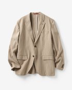 【ドゥクラッセ/DoCLASSE / MEN】のシアサッカージャケット 人気、トレンドファッション・服の通販 founy(ファニー) ファッション Fashion メンズファッション MEN ショルダー Shoulder ジャケット Jacket ベスト Vest メンズ Mens 人気 Popularity 夏 Summer 定番 Standard 洗える Washable thumbnail カーキストライプ|ID: prp329100003117206 ipo3291000000028264446