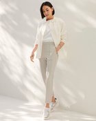 【ドゥクラッセ/DoCLASSE】のミラノリブ・CPOニットジャケット ホワイト|ID: prp329100003117207 ipo3291000000028258011
