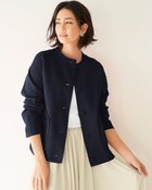【ドゥクラッセ/DoCLASSE】のコットンミックス・ミラノリブジャケット ミッドナイトブルー|ID: prp329100003117211 ipo3291000000036274241