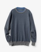 【ドゥクラッセ/DoCLASSE / MEN】のクルーネックレイヤードセーター チャコール|ID: prp329100003117225 ipo3291000000035799973