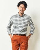 【ドゥクラッセ/DoCLASSE / MEN】のナチュラルオックスシャツ長袖/レギュラーサイズ ホワイトxブラック|ID: prp329100003117249 ipo3291000000028257824