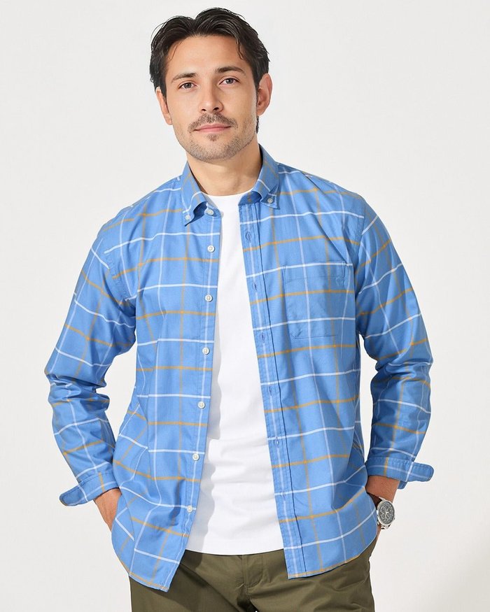 【ドゥクラッセ/DoCLASSE / MEN】のナチュラルオックスシャツ長袖/レギュラーサイズ インテリア・キッズ・メンズ・レディースファッション・服の通販 founy(ファニー) https://founy.com/ ファッション Fashion メンズファッション Fashion for Men ビジネス 仕事 通勤 Business / Work / Commuting フィット Fit, Slim Fit メンズ Men's, Menswear ヨーク Yoke, Yoke Design レギュラー Regular, Standard Fit 旅行 Travel 長袖 Long Sleeve, Full Sleeve |ID: prp329100003117249 ipo3291000000035990918