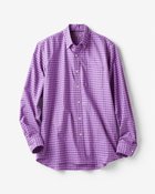 【ドゥクラッセ/DoCLASSE / MEN】のナチュラルオックスシャツ長袖/レギュラーサイズ パープルチェック|ID: prp329100003117249 ipo3291000000035990922
