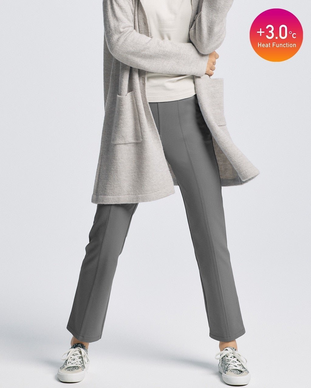 【ドゥクラッセ/DoCLASSE】のストレッチサーモ・ピンタックストレート68㎝ インテリア・キッズ・メンズ・レディースファッション・服の通販 founy(ファニー) 　ファッション　Fashion　レディースファッション　Fashion for Women　パンツ　Pants & Trousers　ストレッチ　Stretch, Stretchy Fabric　ストレート　Straight, Straight Cut　スリム　Slim, Slim Fit　タイツ　Tights, Legwear　フレア　Flare, Flared　フロント　Front, Front Design　エレガント 上品　Elegant　冬　Winter / This Winter　ダークグレー|ID: prp329100003117252 ipo3291000000028257842