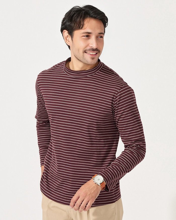 【ドゥクラッセ/DoCLASSE / MEN】のモックネック/長袖・ドゥクラッセT インテリア・キッズ・メンズ・レディースファッション・服の通販 founy(ファニー) https://founy.com/ ファッション Fashion メンズファッション Fashion for Men トップス・カットソー Cut & Sew Tops メンズシャツ Shirts ポロシャツ / きれいめカジュアルスタイル Polo Shirts メンズ Men's, Menswear モックネック Mock Neck, Short Turtleneck 長袖 Long Sleeve, Full Sleeve |ID: prp329100003117260 ipo3291000000034325307