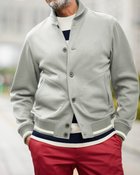 【ドゥクラッセ/DoCLASSE / MEN】のエアポンチ・リブブルゾン グレー|ID: prp329100003117269 ipo3291000000035794304