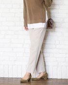 【ドゥクラッセ/DoCLASSE】のウールタッチ・テーパードパンツ ベージュ|ID: prp329100003117278 ipo3291000000035797123