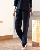 【ドゥクラッセ/DoCLASSE】のウールタッチ・テーパードパンツ ネイビーストライプ|ID: prp329100003117278 ipo3291000000035797127