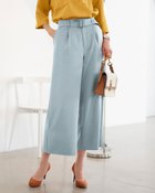 【ドゥクラッセ/DoCLASSE】のドレーピークロス・ワイドストレート ペールブルー|ID: prp329100003117317 ipo3291000000035990905