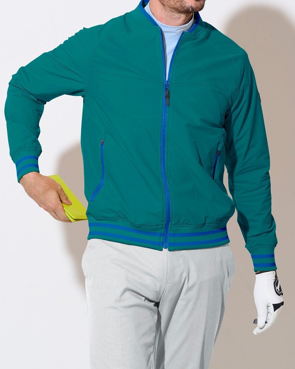 【ドゥクラッセ/DoCLASSE / MEN】の360&deg;ストレッチリブブルゾン インテリア・キッズ・メンズ・レディースファッション・服の通販 founy(ファニー) 　ファッション　Fashion　メンズファッション　Fashion for Men　アウトドア　Outdoor Clothing　ストレッチ　Stretch, Stretchy Fabric　パーカー　Hoodie, Parka　フィット　Fit, Slim Fit　ブルゾン　Blouson, Bomber Jacket　メッシュ　Mesh, Net Fabric　メンズ　Men's, Menswear　グリーン|ID: prp329100003117318 ipo3291000000028257685