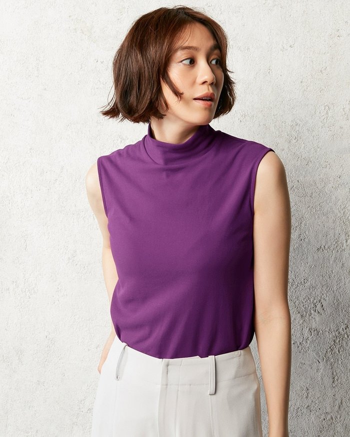 【ドゥクラッセ/DoCLASSE】のハイカウントコットン・ノースリハイネック インテリア・キッズ・メンズ・レディースファッション・服の通販 founy(ファニー) https://founy.com/ ファッション Fashion レディースファッション Fashion for Women トップス・カットソー Cut & Sew Tops カットソー・ベーシックTシャツ Cut-and-Sewn Tops / Stretch Tees & Basics アンサンブル Ensemble Set インナー Innerwear カットソー Cut and Sewn Top 秋 Autumn |ID: prp329100003117354 ipo3291000000033514737