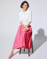 【ドゥクラッセ/DoCLASSE】のタイプライター・タックフレアスカート 人気、トレンドファッション・服の通販 founy(ファニー) ファッション Fashion レディースファッション Fashion for Women スカート Skirts Aライン・フレアスカート A-Line & Flared Skirts タイプライター Typewriter Fabric, Crisp Cotton フレア Flare, Flared |ID:prp329100003117364