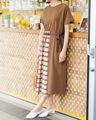 【ドゥクラッセ/DoCLASSE】の異素材コンビ・アシメワンピース 人気、トレンドファッション・服の通販 founy(ファニー) ファッション Fashion レディースファッション Fashion for Women ワンピース Dresses アシンメトリー Asymmetrical Style チェック Check, Plaid, Tartan thumbnail ブラウン|ID: prp329100003117408 ipo3291000000035799557