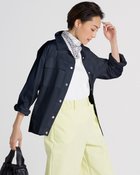 【ドゥクラッセ/DoCLASSE】のラインレース・CPOシャツジャケット ミッドナイトブルー|ID: prp329100003117427 ipo3291000000035795461