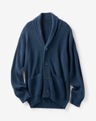 【ドゥクラッセ/DoCLASSE / MEN】のナノファイン畦編みショールカラーカーデ ネイビー|ID: prp329100003117431 ipo3291000000035794596