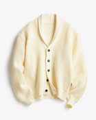 【ドゥクラッセ/DoCLASSE / MEN】の超軽量ワッフル編ショールカーデ ホワイト|ID: prp329100003117466 ipo3291000000028257608