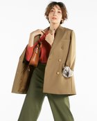 【ドゥクラッセ/DoCLASSE】の二重織りツイル・ラペルジャケット キャメル|ID: prp329100003117472 ipo3291000000028257611
