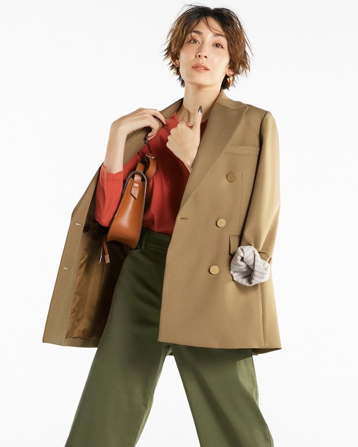 【ドゥクラッセ/DoCLASSE】の二重織りツイル・ラペルジャケット インテリア・キッズ・メンズ・レディースファッション・服の通販 founy(ファニー) https://founy.com/ ファッション Fashion レディースファッション Fashion for Women アウター Coat / Outerwear Collection レディースジャケット・軽アウター Jackets おすすめ Recommended / Our Picks ジャケット Jacket, Outerwear ダブル Double, Double-Breasted ツイル Twist, Twisted Detail トレンド Trend, Trending Now 今季 This Season, Current Season |ID: prp329100003117472 ipo3291000000034324866