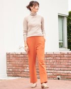 【ドゥクラッセ/DoCLASSE】のカットジョーゼット・ストレートパンツ テラコッタ|ID: prp329100003117473 ipo3291000000035800148