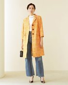 【ドゥクラッセ/DoCLASSE】のスラブ織りジャカード・ジャケットコート 人気、トレンドファッション・服の通販 founy(ファニー) ファッション Fashion レディースファッション WOMEN アウター Coat Outerwear コート Coats ジャケット Jackets ジャカード Jacquard ジャケット Jacket プリント Print モダン Modern thumbnail マスタード|ID: prp329100003117480 ipo3291000000028257622