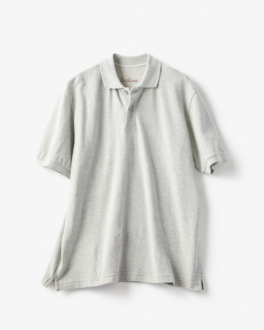 【ドゥクラッセ/DoCLASSE / MEN】のコットンヘザーポロ インテリア・キッズ・メンズ・レディースファッション・服の通販 founy(ファニー) 　ファッション　Fashion　メンズファッション　Fashion for Men　トップス・カットソー　Cut & Sew Tops　メンズシャツ　Shirts　ポロシャツ / きれいめカジュアルスタイル　Polo Shirts　ゴルフ　Golf　ストライプ　Stripe, Striped Pattern　スリット　Slit, Slit Detail　プリント　Print, Printed Pattern　メンズ　Men's, Menswear　ビジネス 仕事 通勤　Business / Work / Commuting　鹿の子　Piqué, Kanoko Fabric　グレー|ID: prp329100003117552 ipo3291000000033592372