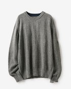 【ドゥクラッセ/DoCLASSE / MEN】のコットンウォッシャブルクルーニット 人気、トレンドファッション・服の通販 founy(ファニー) ファッション Fashion メンズファッション MEN インナー Inner セーター Sweater ダメージ Damage メンズ Mens 鹿の子 Pique thumbnail ライトグレー|ID: prp329100003117574 ipo3291000000028257456