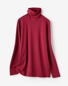 【ドゥクラッセ/DoCLASSE】の超長綿タートルネック/無地 ローズ|ID: prp329100003117595 ipo3291000000036316914