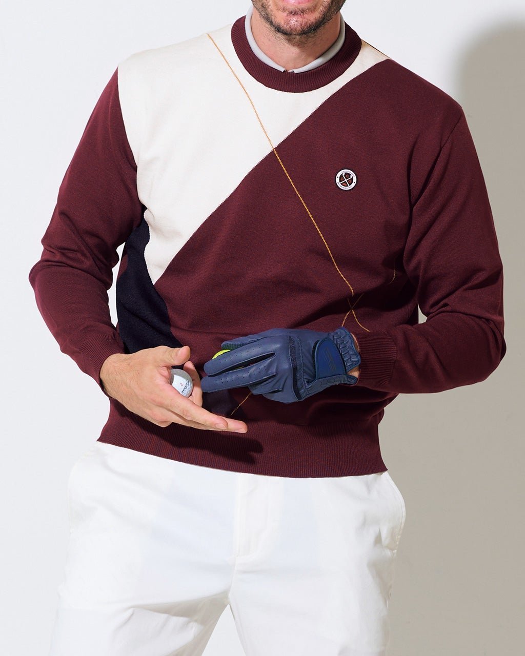 【ドゥクラッセ/DoCLASSE / MEN】のクイックドライ&ストレッチセーター インテリア・キッズ・メンズ・レディースファッション・服の通販 founy(ファニー) 　ファッション　Fashion　メンズファッション　Fashion for Men　ゴルフ　Golf　ストレッチ　Stretch, Stretchy Fabric　セーター　Sweater, Knitwear　メンズ　Men's, Menswear　ルーズ　Loose, Oversized　ワイン|ID: prp329100003117648 ipo3291000000028257338