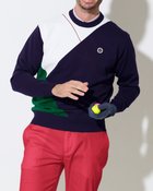 【ドゥクラッセ/DoCLASSE / MEN】のクイックドライ&ストレッチセーター ネイビー|ID: prp329100003117648 ipo3291000000035893881