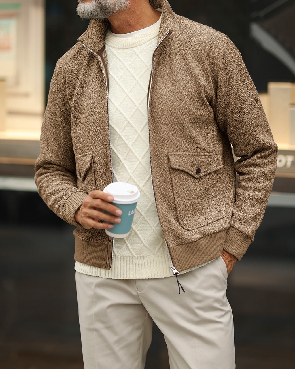 【ドゥクラッセ/DoCLASSE / MEN】のヘリンボーンニットブルゾン 人気、トレンドファッション・服の通販 founy(ファニー) 　ファッション　Fashion　メンズファッション　Fashion for Men　ショート　Short, Short Length　パーカー　Hoodie, Parka　フラップ　Flap, Flap Pocket　ブルゾン　Blouson, Bomber Jacket　ポケット　Pocket, Pocket Detail　メンズ　Men's, Menswear　 other-1|ID: prp329100003117672 ipo3291000000028257389