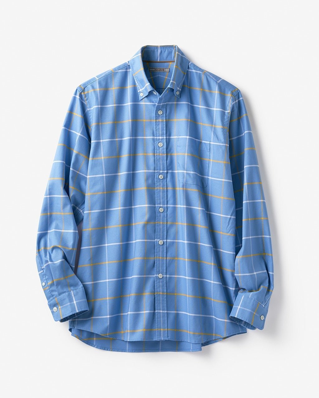 【ドゥクラッセ/DoCLASSE / MEN】のナチュラルオックスシャツ長袖/トールサイズ インテリア・キッズ・メンズ・レディースファッション・服の通販 founy(ファニー) 　ファッション　Fashion　メンズファッション　Fashion for Men　ビジネス 仕事 通勤　Business / Work / Commuting　フィット　Fit, Slim Fit　メンズ　Men's, Menswear　ヨーク　Yoke, Yoke Design　旅行　Travel　長袖　Long Sleeve, Full Sleeve　サックスチェック|ID: prp329100003117691 ipo3291000000028257208
