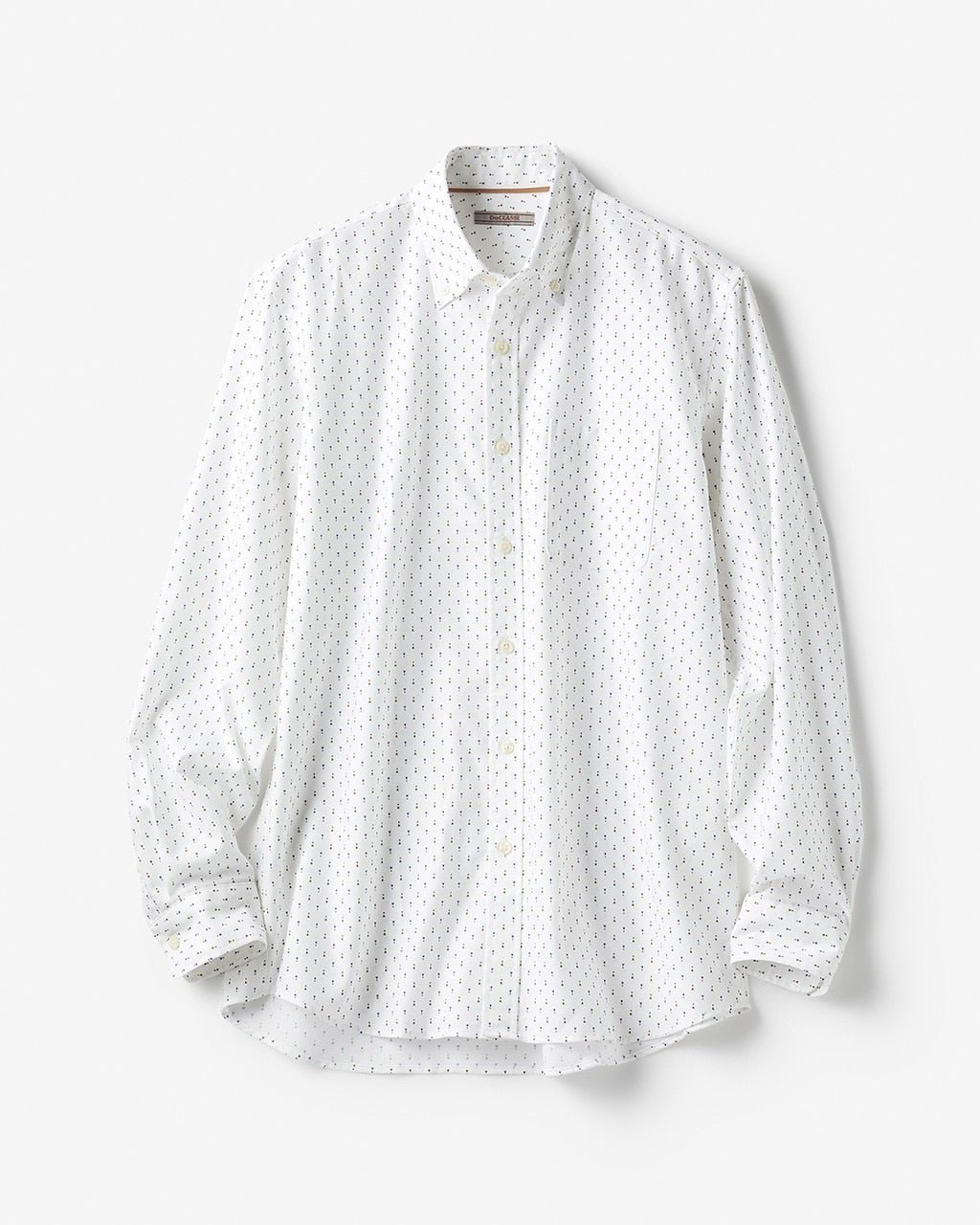 【ドゥクラッセ/DoCLASSE / MEN】のナチュラルオックスシャツ長袖/トールサイズ インテリア・キッズ・メンズ・レディースファッション・服の通販 founy(ファニー) 　ファッション　Fashion　メンズファッション　Fashion for Men　ビジネス 仕事 通勤　Business / Work / Commuting　フィット　Fit, Slim Fit　メンズ　Men's, Menswear　ヨーク　Yoke, Yoke Design　旅行　Travel　長袖　Long Sleeve, Full Sleeve　ホワイト・パターン2|ID: prp329100003117691 ipo3291000000028257209