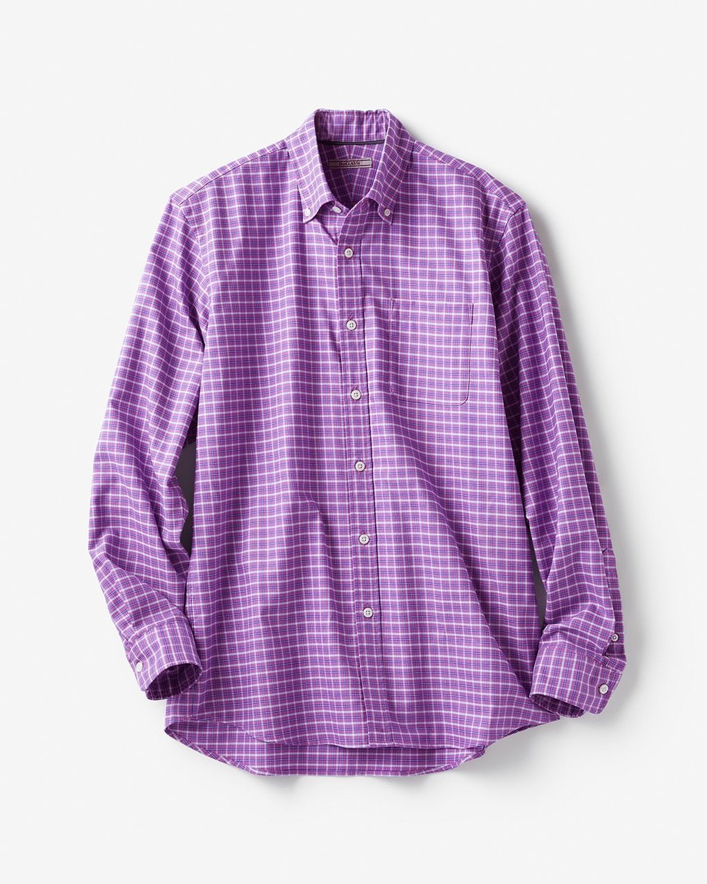 【ドゥクラッセ/DoCLASSE / MEN】のナチュラルオックスシャツ長袖/トールサイズ インテリア・キッズ・メンズ・レディースファッション・服の通販 founy(ファニー) 　ファッション　Fashion　メンズファッション　Fashion for Men　ビジネス 仕事 通勤　Business / Work / Commuting　フィット　Fit, Slim Fit　メンズ　Men's, Menswear　ヨーク　Yoke, Yoke Design　旅行　Travel　長袖　Long Sleeve, Full Sleeve　パープルチェック|ID: prp329100003117691 ipo3291000000028257210