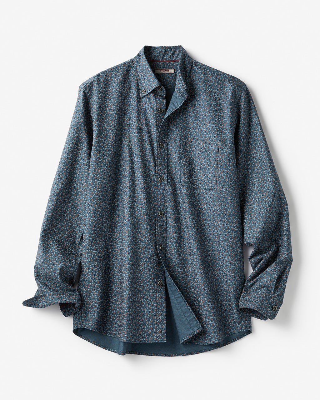 【ドゥクラッセ/DoCLASSE / MEN】のナチュラルオックスシャツ長袖/トールサイズ インテリア・キッズ・メンズ・レディースファッション・服の通販 founy(ファニー) 　ファッション　Fashion　メンズファッション　Fashion for Men　ビジネス 仕事 通勤　Business / Work / Commuting　フィット　Fit, Slim Fit　メンズ　Men's, Menswear　ヨーク　Yoke, Yoke Design　旅行　Travel　長袖　Long Sleeve, Full Sleeve　ネイビーパターン|ID: prp329100003117691 ipo3291000000028257214
