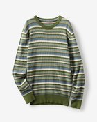 【ドゥクラッセ/DoCLASSE / MEN】のマルチボーダーニット グリーン・パターン|ID: prp329100003117736 ipo3291000000028257152