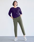 【ドゥクラッセ/DoCLASSE】のイタリア糸・アルパカ混ブークレセーター パープル|ID: prp329100003117755 ipo3291000000035798216